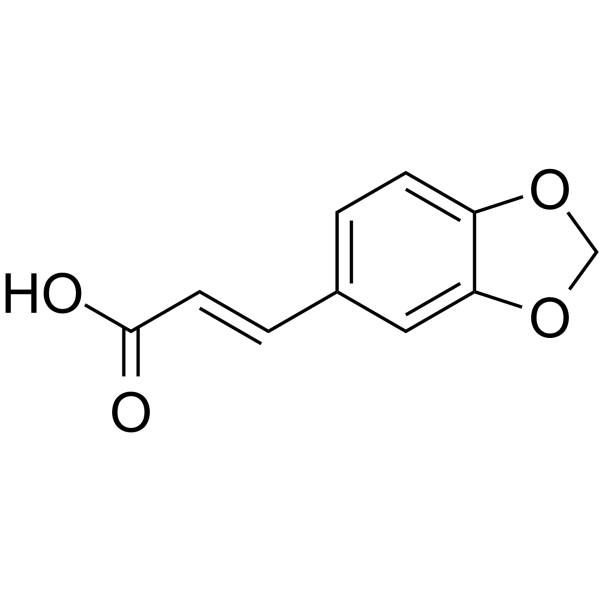 3,4-Methylenedioxycinnamic acid Chemical Structure