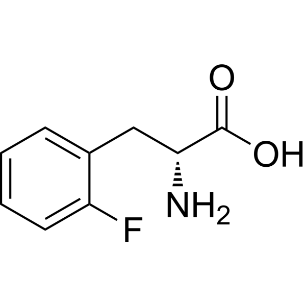 (R)-2-Amino-3-(2-fluorophenyl)propanoic acid Chemical Structure