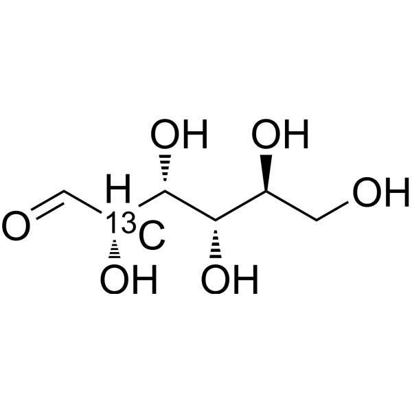 L-Glucose-<sup>13</sup>C-1 Chemical Structure
