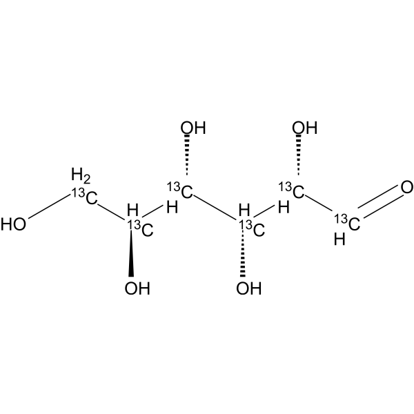 L-Glucose-<sup>13</sup>C<sub>6</sub> Chemical Structure