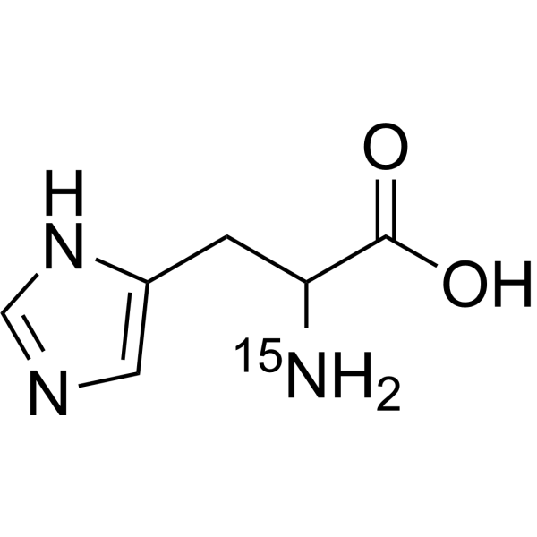 DL-Histidine-<sup>15</sup>N Chemical Structure