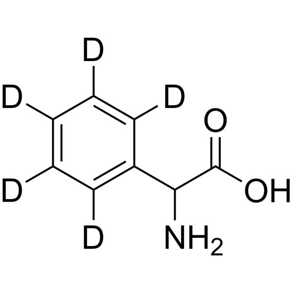 2-Phenylglycine-d<sub>5</sub> Chemical Structure