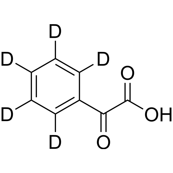 Phenylglyoxylic acid-d<sub>5</sub> Chemical Structure