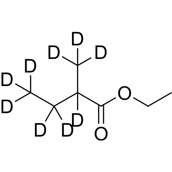 Ethyl 2-methylbutanoate-d<sub>9</sub> Chemical Structure