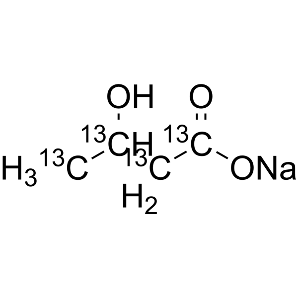 <em>3</em>-Hydroxybutyric acid-13C4 sodium