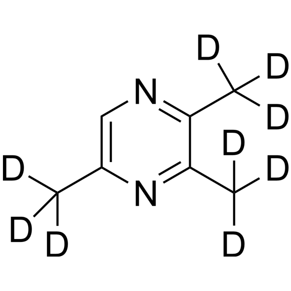 2,3,5-Trimethylpyrazine-d<sub>9</sub> Chemical Structure