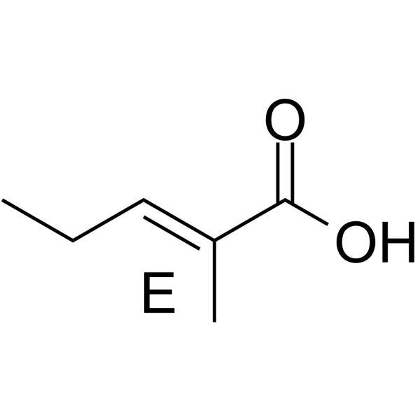 (<em>E</em>)-2-Methyl-2-pentenoic acid