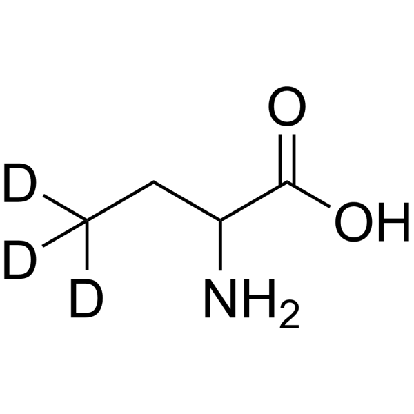 (Rac)-2-Aminobutyric acid-d<sub>3</sub> Chemical Structure