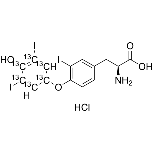 Reverse T<em>3</em>-13C6 hydrochloride