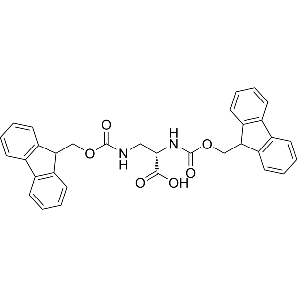 (S)-2,3-Bis((((9H-fluoren-9-yl)methoxy)carbonyl)amino)propanoic acid Chemical Structure