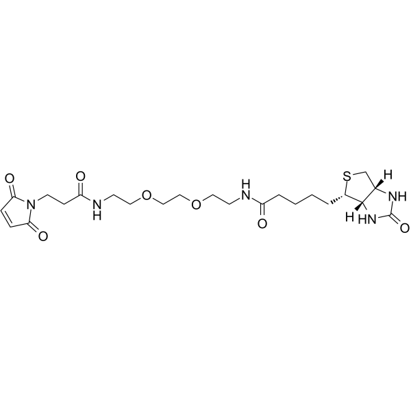 Biotin-PEG2-Mal Chemical Structure