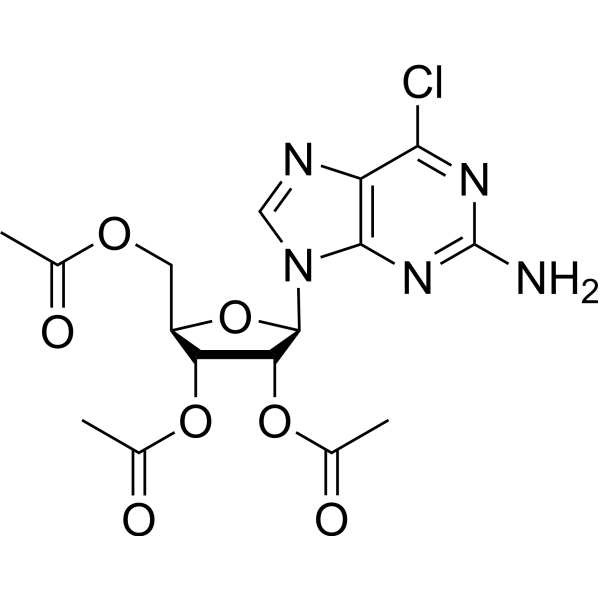 2′,3′,5′-Tri-O-acetyl-6-chloroguanosine Chemical Structure