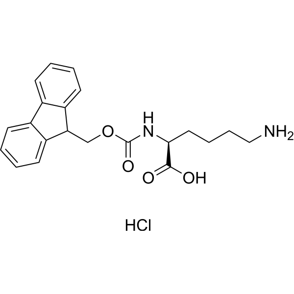 Fmoc-Lys-OH hydrochloride Chemical Structure