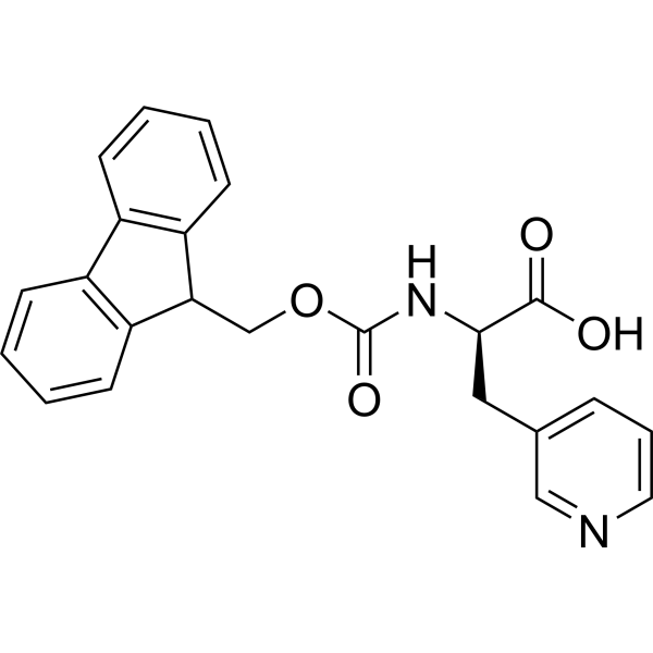 (<em>R</em>)-2-((((9<em>H</em>-Fluoren-9-yl)methoxy)carbonyl)amino)-3-(pyridin-3-yl)propanoic acid