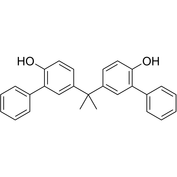 2,2-Bis(3-phenyl-4-hydroxyphenyl)propane Chemical Structure