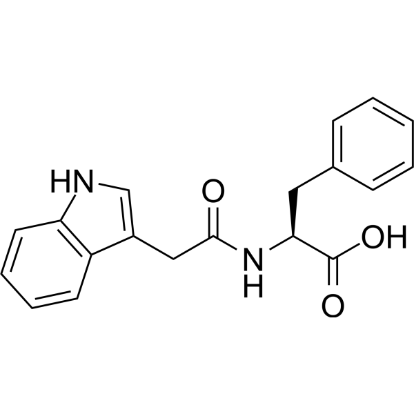 (S)-2-(2-(1H-Indol-3-yl)acetamido)-3-phenylpropanoic acid Chemical Structure