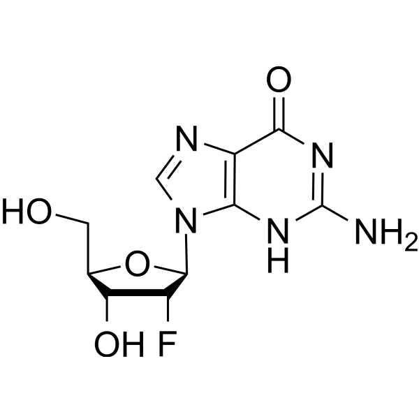 2′-Deoxy-2′-fluoroguanosine Chemical Structure