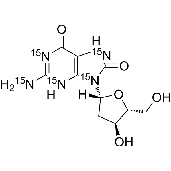 8-Hydroxy-2'-<em>deoxyguanosine</em>-15N5