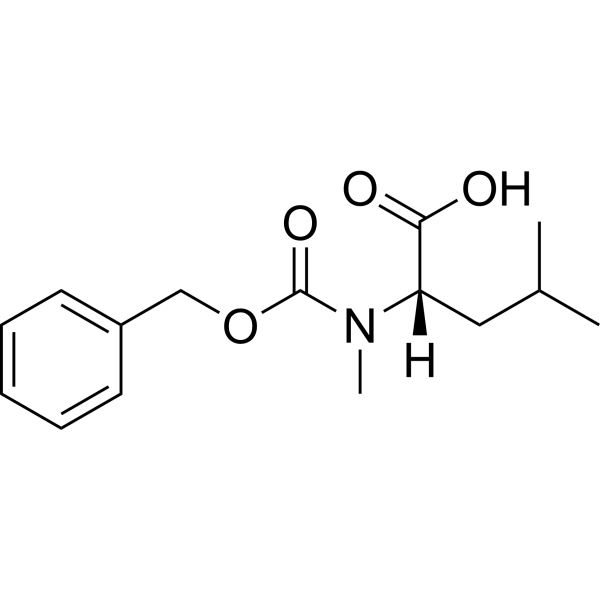 (S)-2-(((Benzyloxy)carbonyl)(methyl)amino)-4-methylpentanoic acid Chemical Structure