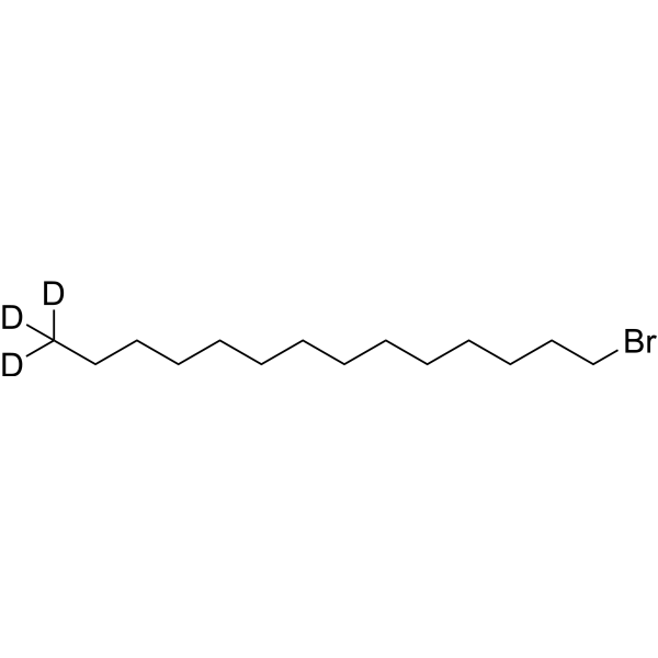 1-Bromotetradecane-d<sub>3</sub> Chemical Structure