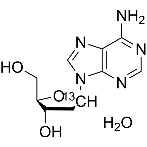 <em>2</em>'-Deoxyadenosine monohydrate-1′-<em>13</em><em>C</em>