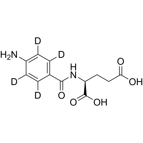 N-(4-Aminobenzoyl)-L-<em>glutamic</em> acid-d4
