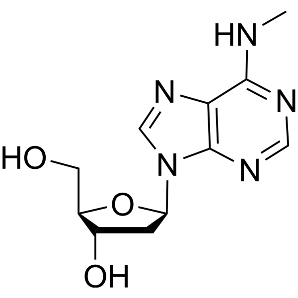 N-6-Methyl-2-deoxyadenosine Chemical Structure