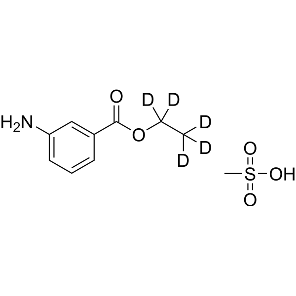Tricaine-d<sub>5</sub> methanesulfonate Chemical Structure