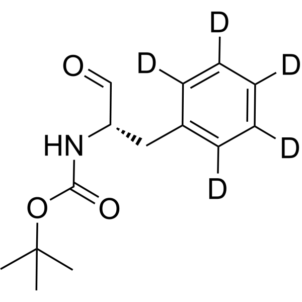 N-Boc-phenyl-alaninal-d<sub>5</sub> Chemical Structure