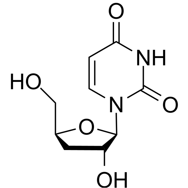 3′-Deoxyuridine Chemical Structure
