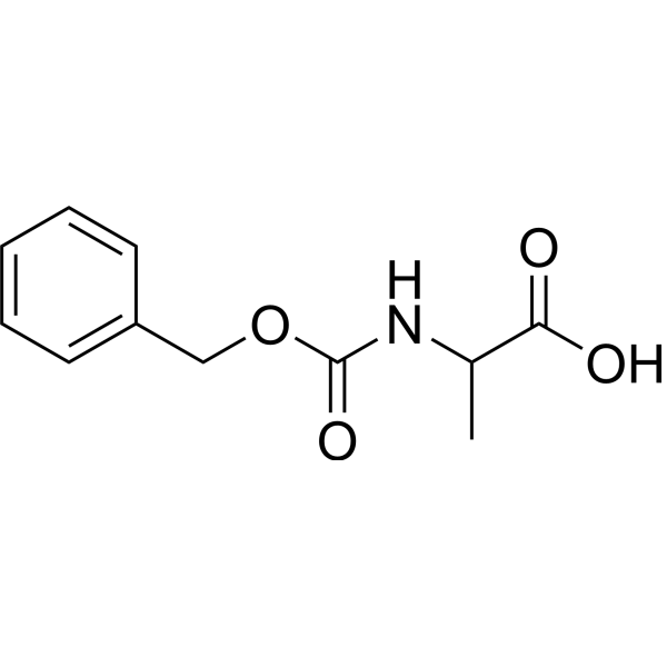 2-(((Benzyloxy)carbonyl)amino)propanoic acid Chemical Structure