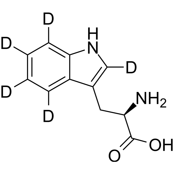 H-D-Trp-OH-d<sub>5</sub> Chemical Structure