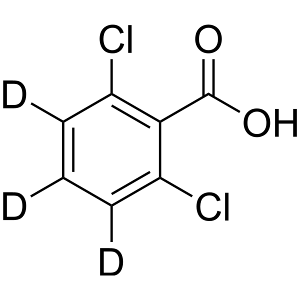 2,6-Dichlorobenzoic acid-d<sub>3</sub> Chemical Structure