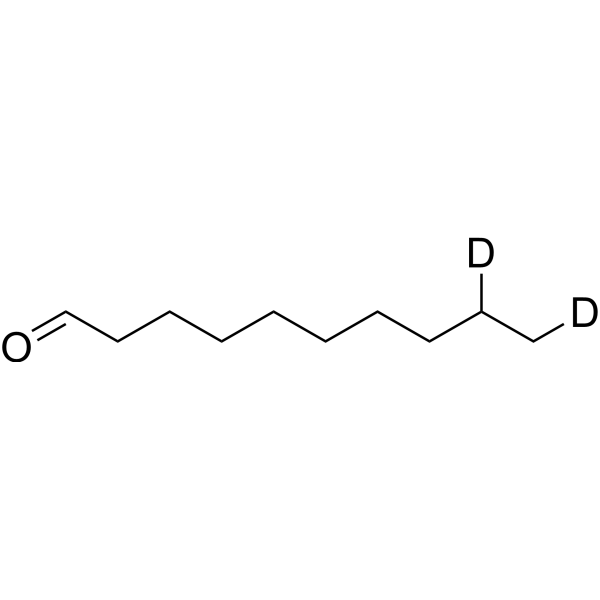 Decyl aldehyde-d<sub>2</sub> Chemical Structure