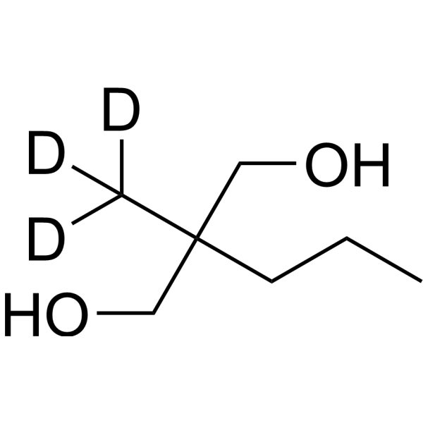 2-Methyl-2-propylpropane-1,3-diol-d<sub>3</sub> Chemical Structure
