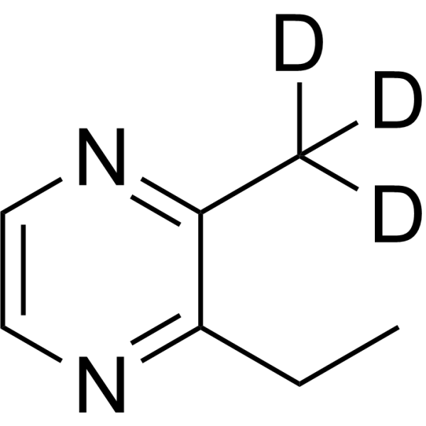 2-Ethyl-3-methylpyrazine-d<sub>3</sub> Chemical Structure