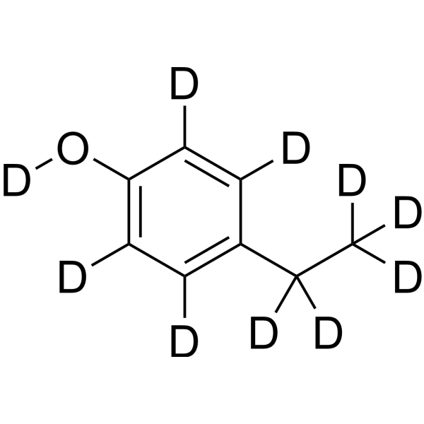4-Ethylphenol-d<sub>10</sub> Chemical Structure