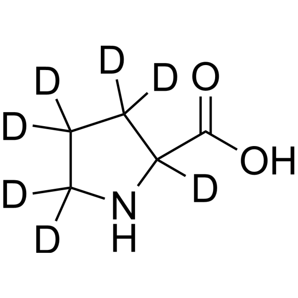 H-DL-Pro-OH-d<sub>7</sub> Chemical Structure