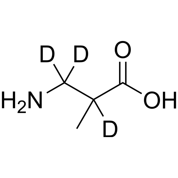 3-Amino-2-methylpropanoic acid-d<sub>3</sub> Chemical Structure
