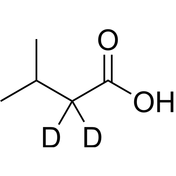 Isovaleric acid-d<sub>2</sub> Chemical Structure