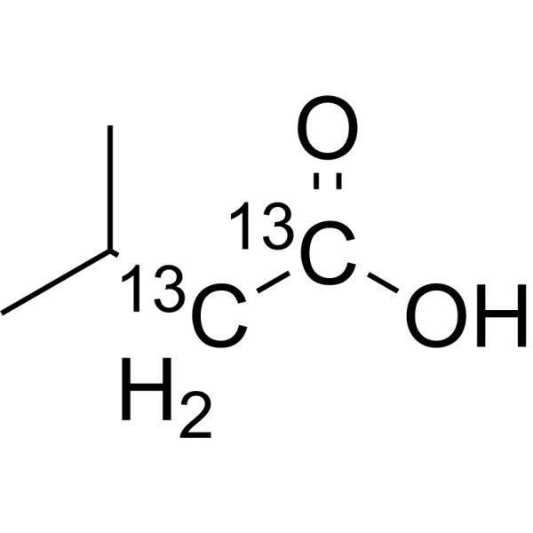 Isovaleric acid-<sup>13</sup>C<sub>2</sub> Chemical Structure