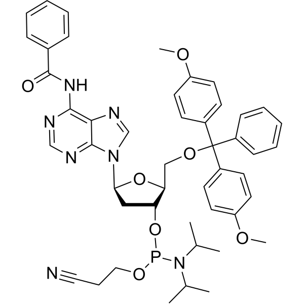 DMT-L-dA(bz) Phosphoramidite Chemical Structure