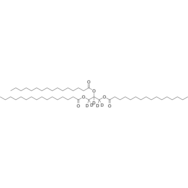 Propane-1,2,3-triyl tripalmitate-d<sub>5</sub> Chemical Structure