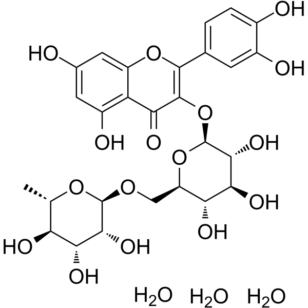 Rutin trihydrate Chemical Structure