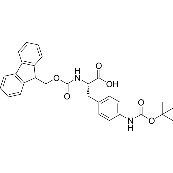 (S)-2-((((9H-Fluoren-9-yl)methoxy)carbonyl)<em>amino</em>)-3-(<em>4</em>-((tert-butoxycarbonyl)<em>amino</em>)phenyl)propanoic acid