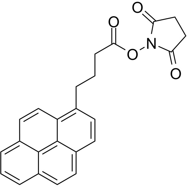 1-Pyrenebutyric acid N-hydroxysuccinimide ester Chemical Structure