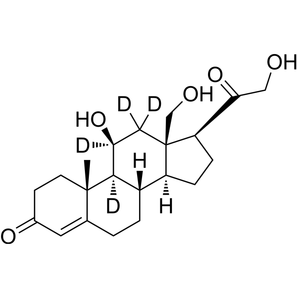 18-Hydroxycorticosterone-d<sub>4</sub> Chemical Structure