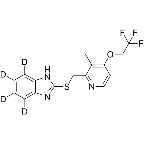 Lansoprazole sulfide-d<sub>4</sub> Chemical Structure