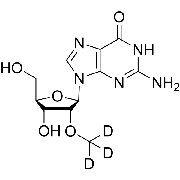 2'-O-Methylguanosine-d3 Chemical Structure