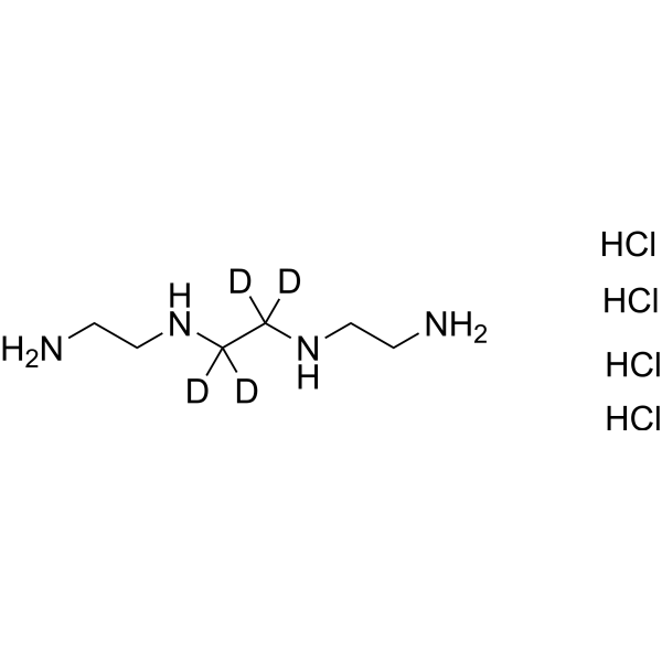 N1,N1'-(Ethane-1,2-diyl)bis(ethane-1,2-diamine)-d<sub>4</sub> tetrahydrochloride Chemical Structure